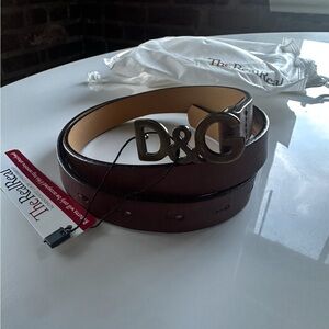 D&G Vintage Brown Leather Belt